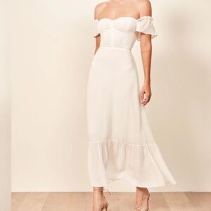 Reformation Butterfly Dress Ivory